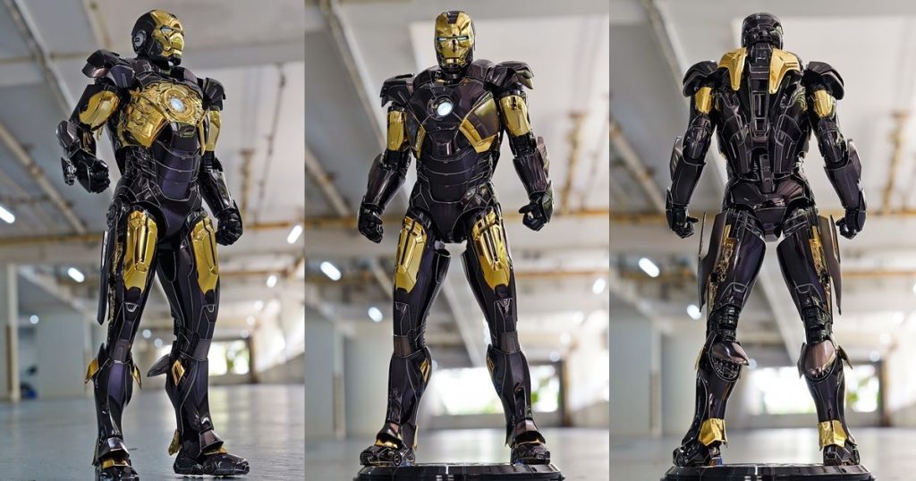 Hot Toys Iron Man Mark VII (Black Gold Plating Edition)