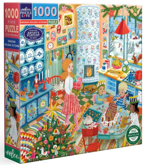 Swedish Holiday Kitchen 1000 Piece Puzzle