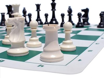 Tournament Chess Set with Canvas Bag - 3 3/4" King