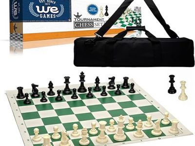 Tournament Chess Set with Canvas Bag - 3 3/4" King