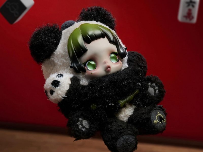 POP MART SKULLPANDA Lazy Panda Plush Doll Pendant