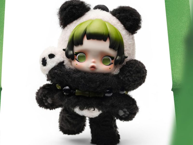 POP MART SKULLPANDA Lazy Panda Plush Doll Pendant