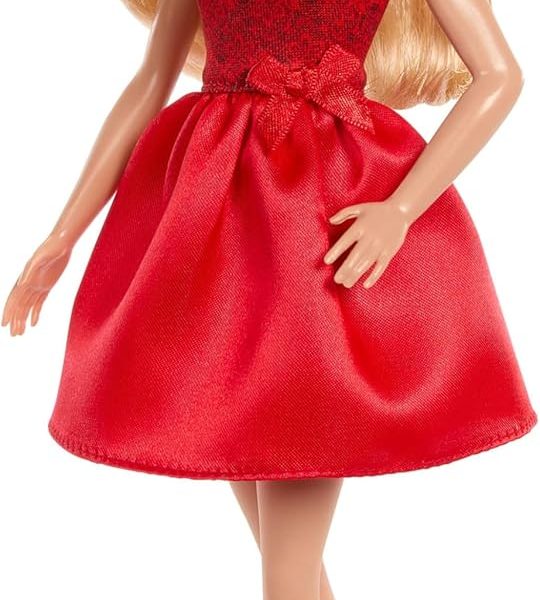 Barbie Mattel 80th Anniversary Ruby‑Red Celebration Fashion Doll